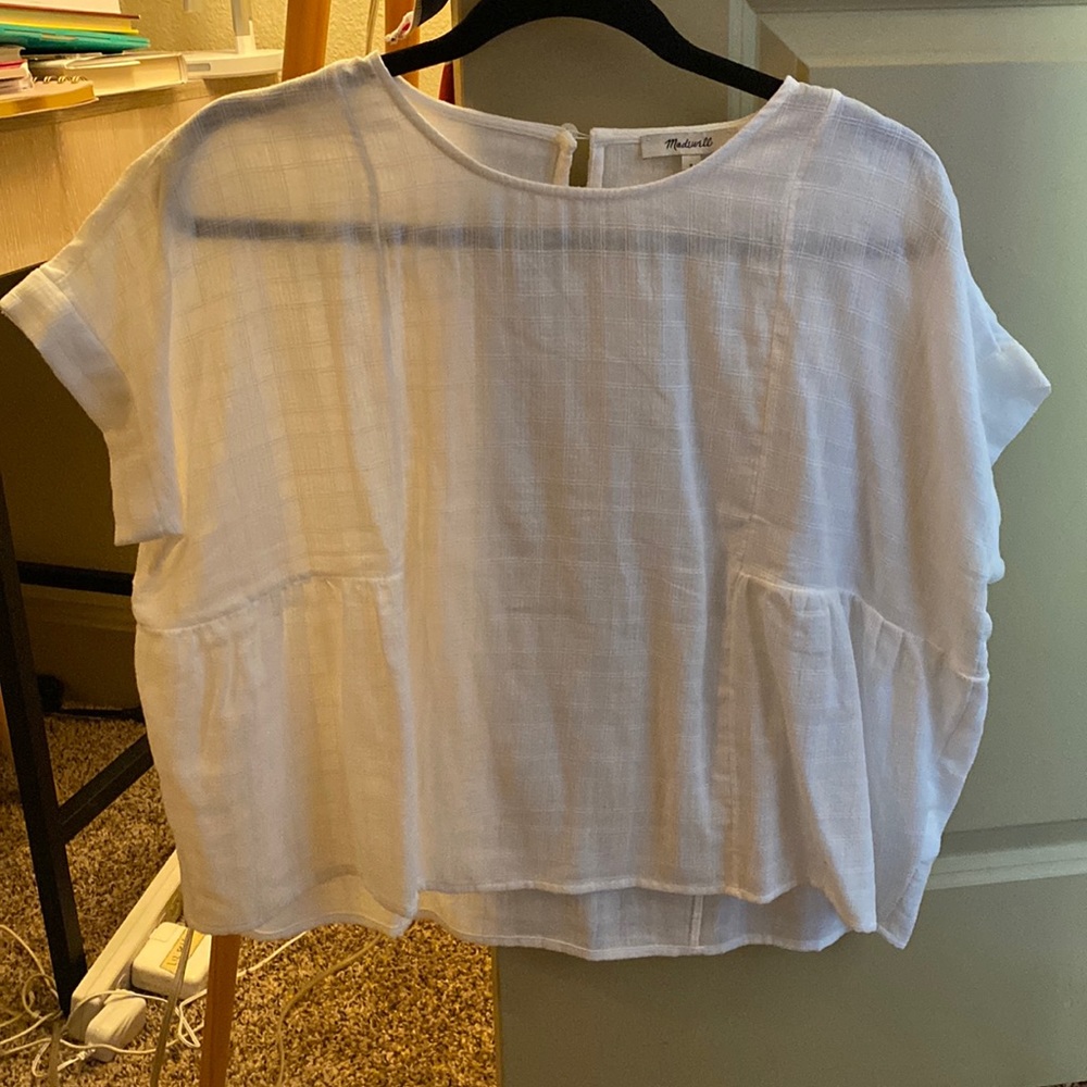Madewell white blouse